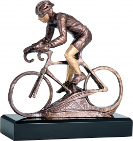 Statuetka odlewana kolarz