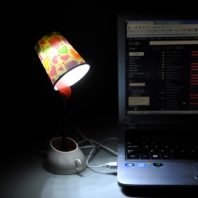 Kawowa lampka na USB
