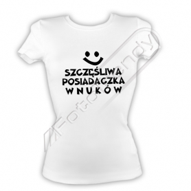 Koszulka biała damska z napisem