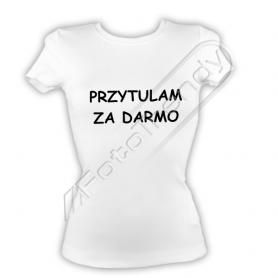 Koszulka biała damska z napisem