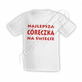 Koszulka biała junior z napisem