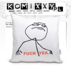 Poduszka komixxowa Fuck Yea