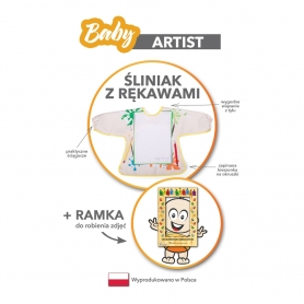 Śliniak z rękawami - Baby Artist