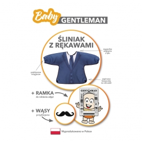 Śliniak z rękawami - Baby Gentleman