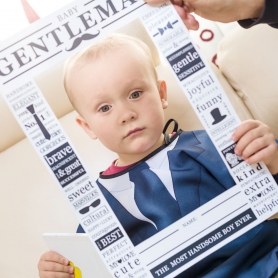 Śliniak z rękawami - Baby Gentleman