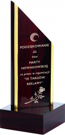 Statuetka drewniana z grawerem 