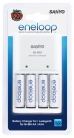 Ładowarka z 4 akumulatorkami Sanyo Eneloop R6 AA 