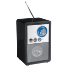 Radio z niebieskim wyświetlaczem