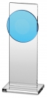 Trofeum szklane - niebieskie