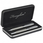Zestaw piśmienny - Ferraghini silver & black
